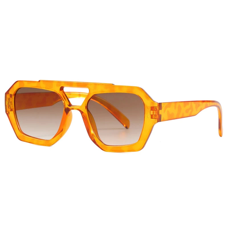 Wandern Neues Doppelbrückendesign Damen Anti-Licht-Brille Mode Leopardmuster Design Brille Hohe Qualität Outdoor Sonnenschutz
