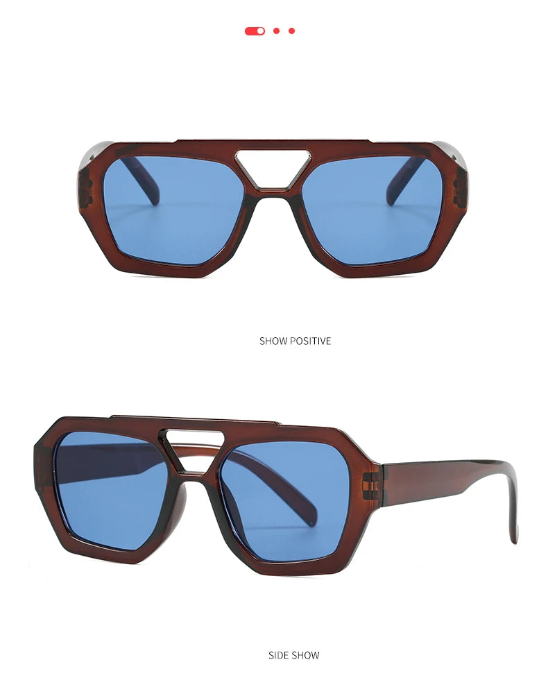 Wandern Neues Doppelbrückendesign Damen Anti-Licht-Brille Mode Leopardmuster Design Brille Hohe Qualität Outdoor Sonnenschutz