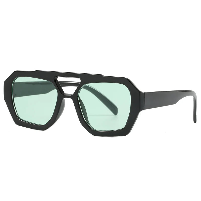 Wandern Neues Doppelbrückendesign Damen Anti-Licht-Brille Mode Leopardmuster Design Brille Hohe Qualität Outdoor Sonnenschutz