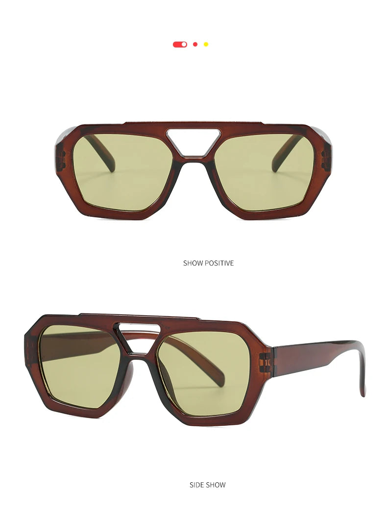 Wandern Neues Doppelbrückendesign Damen Anti-Licht-Brille Mode Leopardmuster Design Brille Hohe Qualität Outdoor Sonnenschutz