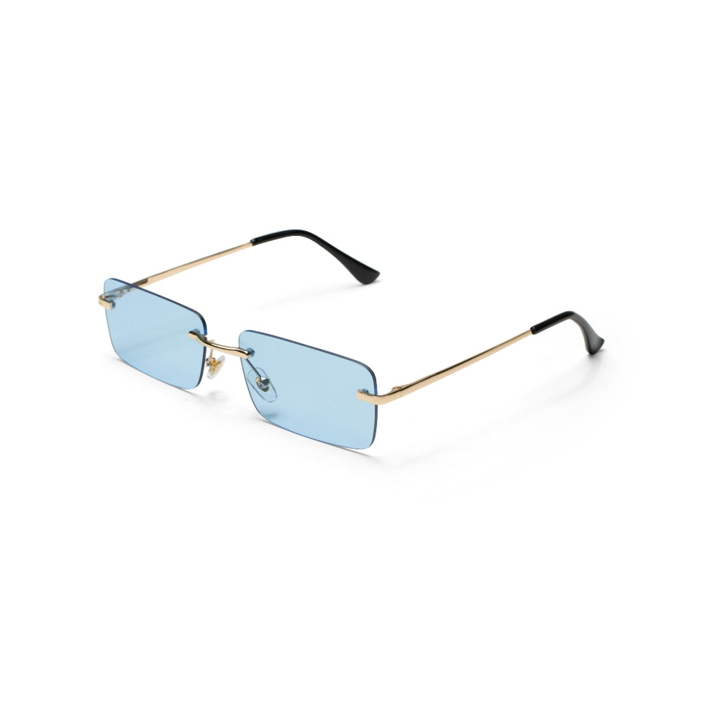 Golden Frame Blue Lens