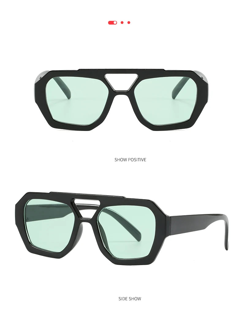 Wandern Neues Doppelbrückendesign Damen Anti-Licht-Brille Mode Leopardmuster Design Brille Hohe Qualität Outdoor Sonnenschutz