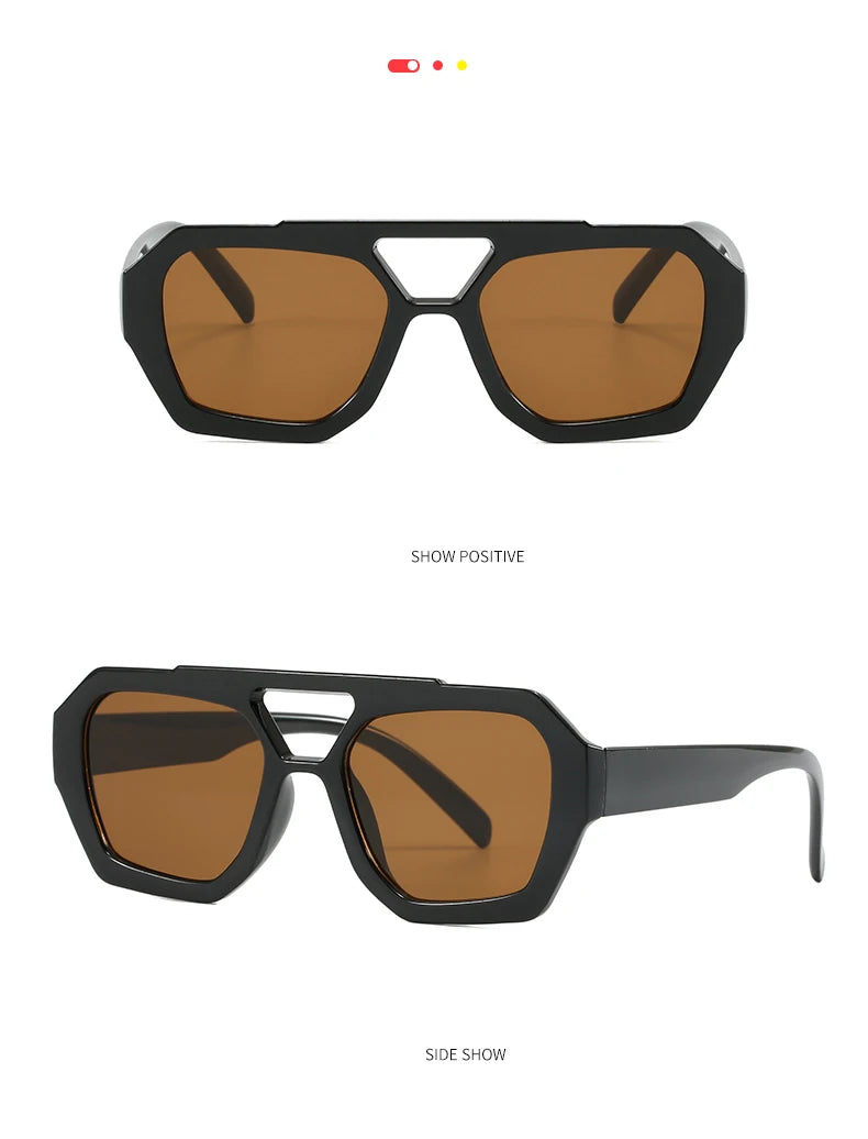 Wandern Neues Doppelbrückendesign Damen Anti-Licht-Brille Mode Leopardmuster Design Brille Hohe Qualität Outdoor Sonnenschutz