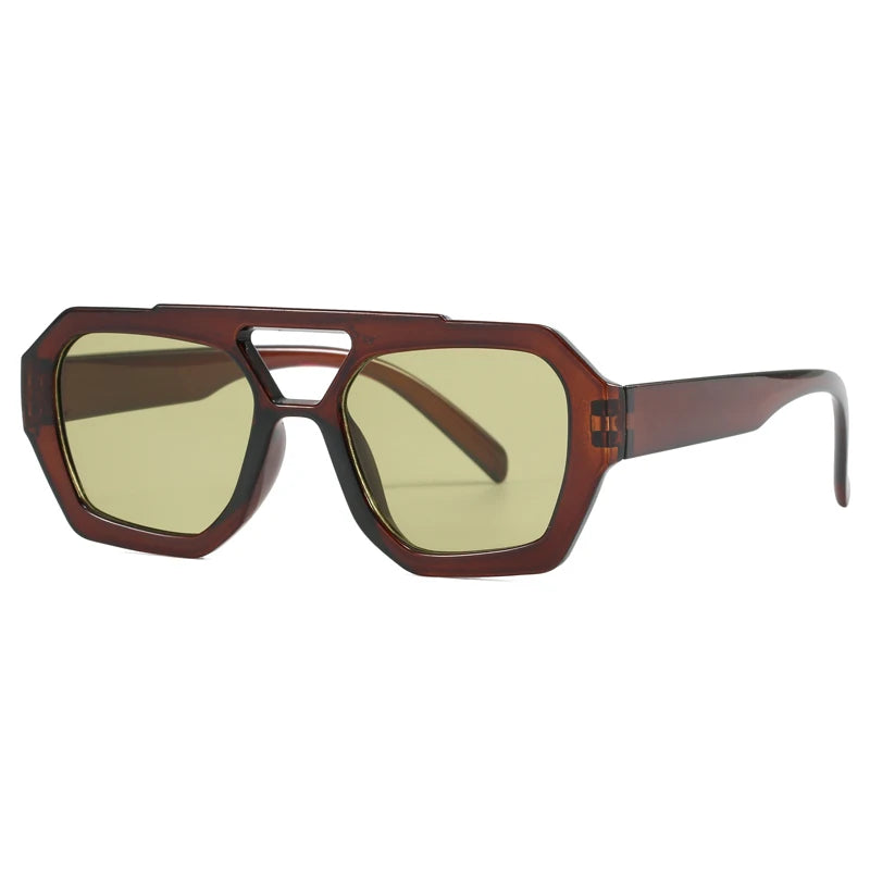 Wandern Neues Doppelbrückendesign Damen Anti-Licht-Brille Mode Leopardmuster Design Brille Hohe Qualität Outdoor Sonnenschutz