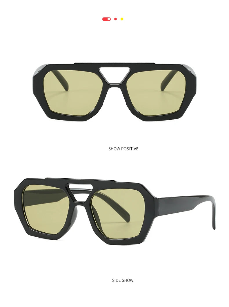 Wandern Neues Doppelbrückendesign Damen Anti-Licht-Brille Mode Leopardmuster Design Brille Hohe Qualität Outdoor Sonnenschutz