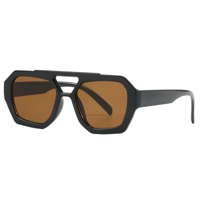 Wandern Neues Doppelbrückendesign Damen Anti-Licht-Brille Mode Leopardmuster Design Brille Hohe Qualität Outdoor Sonnenschutz