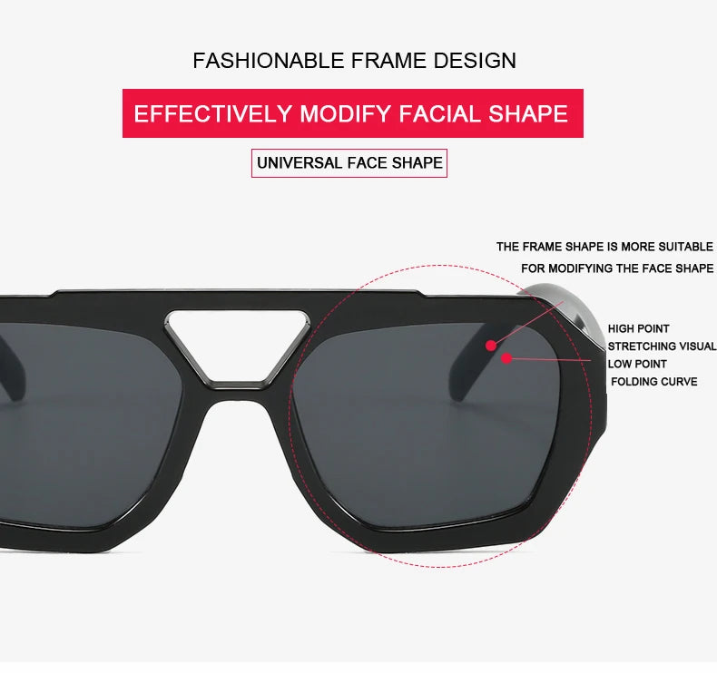 Wandern Neues Doppelbrückendesign Damen Anti-Licht-Brille Mode Leopardmuster Design Brille Hohe Qualität Outdoor Sonnenschutz