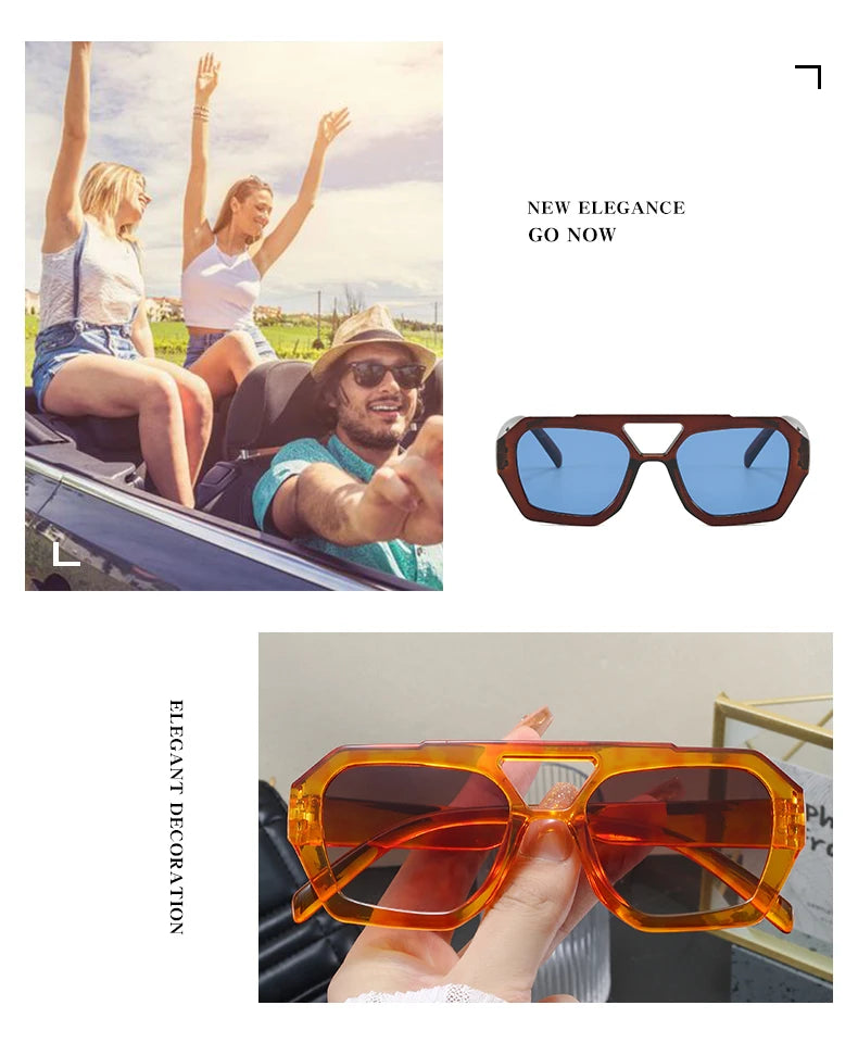 Wandern Neues Doppelbrückendesign Damen Anti-Licht-Brille Mode Leopardmuster Design Brille Hohe Qualität Outdoor Sonnenschutz